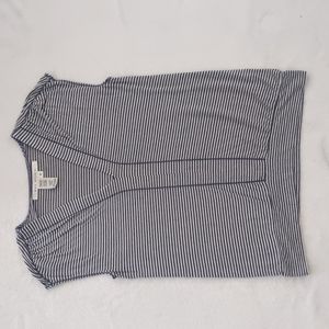 Max Studio striped top (blue & white, small)